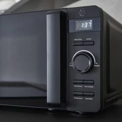 Swan Stealth 20L LED Matt Black Microwave 11 Swan Stealth 20L LED Matt Black Microwave -Kitchen Supplies Discount Store 54673988 5