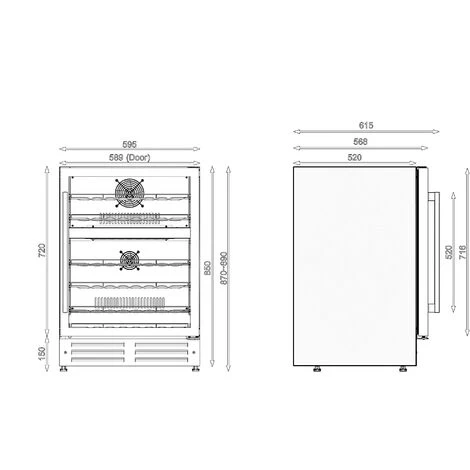 Edesa ART29643 60cm Stainless Steel Wine Cooler 5 Edesa ART29643 60cm Stainless Steel Wine Cooler - Image 3