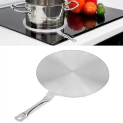 Heat Diffuser Stainless Steel Induction Diffuser Plate, Stainless Steel Heat Diffuser Converter Disk Distributing Diffuser Induction Plate For Gas/Electric Household Supply/Cooker Induction(20cm) -Kitchen Supplies Discount Store 61044291 4