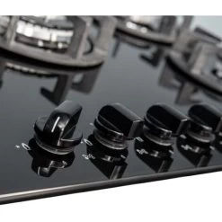 SIA BGH90BL 90cm Black 5 Burner Gas On Glass Hob Cast Iron Supports LPG Kit -Kitchen Supplies Discount Store 65334511 3