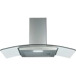 SIA CGH80SS 80cm Stainless Steel Curved Glass Cooker Hood Extractor Fan -Kitchen Supplies Discount Store 65334522 5