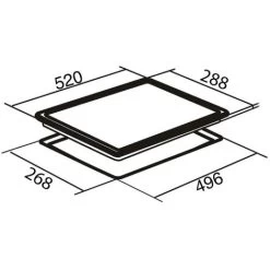 SIA CERH31BL Black 30cm 2 Burner Domino Ceramic Electric Hob With Touch Control -Kitchen Supplies Discount Store 65334528 3