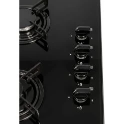 SIA GHG612BL 60cm Black 4 Burner Gas On Glass Hob With Enamel Pan Stands & FFD -Kitchen Supplies Discount Store 65334540 5