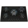 SIA GHG713BL 70cm Black 5 Burner Gas On Glass Hob With Enamel Pan Stands & FFD -Kitchen Supplies Discount Store 65334544 1