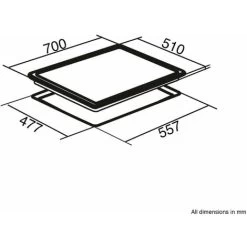 SIA GHG713BL 70cm Black 5 Burner Gas On Glass Hob With Enamel Pan Stands & FFD -Kitchen Supplies Discount Store 65334544 4