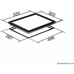 SIA GHG301BL 30cm Black 2 Burner Gas On Glass Domino Hob & Cast Iron Stands -Kitchen Supplies Discount Store 65334565 4