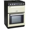 60cm Cream Dual Fuel Cooker With Gas Hob And Double Oven - Montpellier RMC61DFC