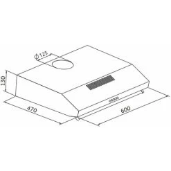 SIA VSR60BL 60cm Black Slim Visor Cooker Hood Kitchen Extractor Fan -Kitchen Supplies Discount Store 65334600 4