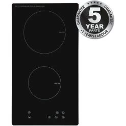 SIA INDH30BL 30cm Black Domino 2 Zone Touch Control Electric Induction Hob -Kitchen Supplies Discount Store 65334602 5
