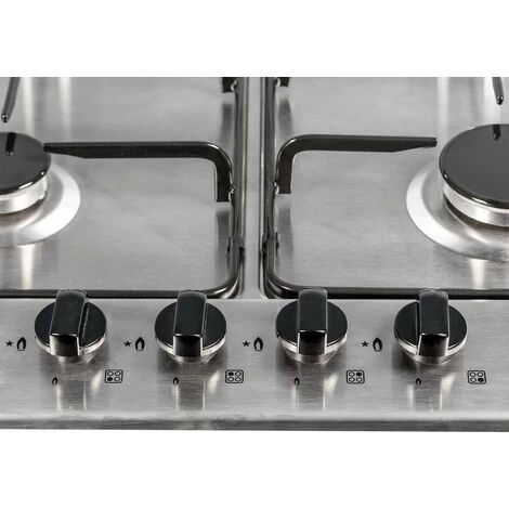 SIA SSG602SS 60cm Stainless Steel 4 Burner Gas Hob With Enamel Pan Stands 5 SIA SSG602SS 60cm Stainless Steel 4 Burner Gas Hob With Enamel Pan Stands - Image 3