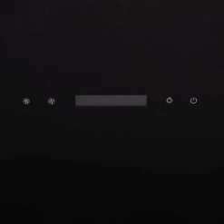 60cm Black / Gold Cooker Hood Kitchen Extractor Fan, Angled Design - SIA AHC60BL -Kitchen Supplies Discount Store 65334643 3