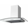 SIA CGH60WH 60cm White Curved Glass Chimney Cooker Hood Kitchen Extractor Fan