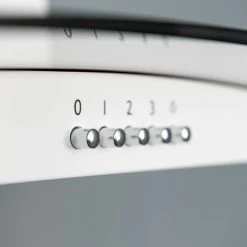 SIA CGH60WH 60cm White Curved Glass Chimney Cooker Hood Kitchen Extractor Fan -Kitchen Supplies Discount Store 65334648 3