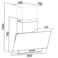 SIA EAG61WH 60cm White Angled Chimney Cooker Hood Kitchen Extractor Fan -Kitchen Supplies Discount Store 65334659 4
