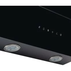 60cm Black Angled Cooker Hood With Sliding Glass Panel - SIA AGTC60BL -Kitchen Supplies Discount Store 65334668 4