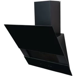 60cm Black Angled Cooker Hood With Sliding Glass Panel - SIA AGTC60BL -Kitchen Supplies Discount Store 65334668 5