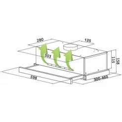 SIA TSH60SS 60cm Stainless Steel Telescopic Integrated Cooker Hood Extractor Fan -Kitchen Supplies Discount Store 65334696 4
