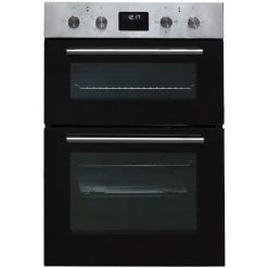 SIA DO112SS 60cm Stainless Steel Built-in Electric Double Digital True Fan Oven