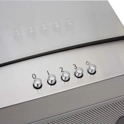 90cm Island Cooker Hood Kitchen Extractor Fan In Stainless Steel - SIA ICH90SS -Kitchen Supplies Discount Store 65334715 3