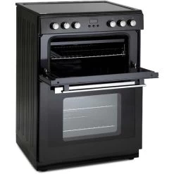60cm Double Electric Cooker With Ceramic Hob, Freestanding - Montpellier RMC61CK -Kitchen Supplies Discount Store 65334738 3