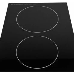 SIA CERH30BL 30cm 2 Burner Domino Ceramic Electric Hob In Black, Knob Control -Kitchen Supplies Discount Store 65334750 2