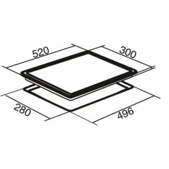 SIA CERH30BL 30cm 2 Burner Domino Ceramic Electric Hob In Black, Knob Control -Kitchen Supplies Discount Store 65334750 4