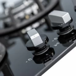 SIA R8 70cm Black 5 Burner Gas On Glass Hob With Cast Iron Pan Stands -Kitchen Supplies Discount Store 65334755 3