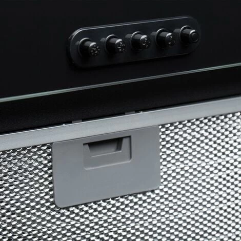 SIA UCG52BL 52cm Black Glass Built In Under Canopy Kitchen Cupboard Cooker Hood 5 SIA UCG52BL 52cm Black Glass Built In Under Canopy Kitchen Cupboard Cooker Hood - Image 3