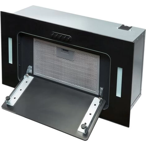 SIA UCG52BL 52cm Black Glass Built In Under Canopy Kitchen Cupboard Cooker Hood 6 SIA UCG52BL 52cm Black Glass Built In Under Canopy Kitchen Cupboard Cooker Hood - Image 4