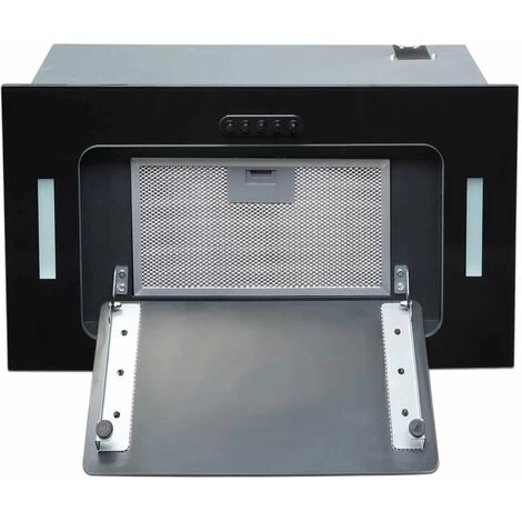 SIA UCG52BL 52cm Black Glass Built In Under Canopy Kitchen Cupboard Cooker Hood 7 SIA UCG52BL 52cm Black Glass Built In Under Canopy Kitchen Cupboard Cooker Hood - Image 5