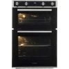 60cm Black Built In Double Electric Fan Oven 110L - Montpellier DO3570IB -Kitchen Supplies Discount Store 65334787 1