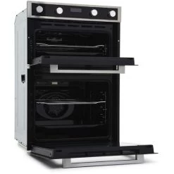 60cm Black Built In Double Electric Fan Oven 110L - Montpellier DO3570IB -Kitchen Supplies Discount Store 65334787 3