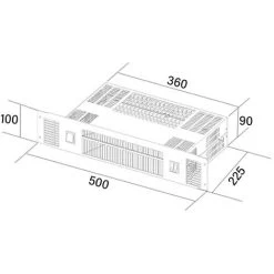 SIA PLH1 2kW Stainless Steel Slimline Electric Kitchen Plinth Heater -Kitchen Supplies Discount Store 65334793 4