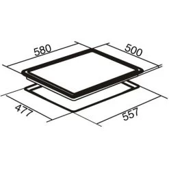 SIA PHP601BL 60cm Black 4 Zone Electric Solid Plate Easy Clean Side Control Hob -Kitchen Supplies Discount Store 65334795 4