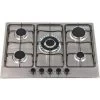 SIA SSG702SS 70cm 5 Burner Gas Hob In Stainless Steel With Enamel Pan Stands