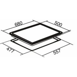 SIA SSG702SS 70cm 5 Burner Gas Hob In Stainless Steel With Enamel Pan Stands -Kitchen Supplies Discount Store 65334798 4