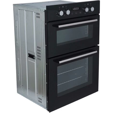 SIA DO102 60cm Black Built In Double Electric True Fan Oven With Digital Timer 5 SIA DO102 60cm Black Built In Double Electric True Fan Oven With Digital Timer - Image 3