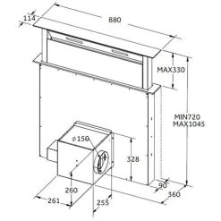 SIA DD90BL 90cm Black Touch Control Downdraft Kitchen Cooker Hood Extractor Fan -Kitchen Supplies Discount Store 65334840 5