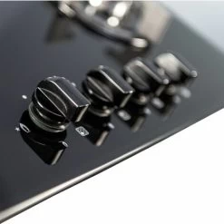 SIA GHG603BL 60cm Black 4 Burner Gas On Glass Hob With Cast Iron Pan Stands -Kitchen Supplies Discount Store 65334854 3