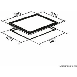SIA GHG603BL 60cm Black 4 Burner Gas On Glass Hob With Cast Iron Pan Stands -Kitchen Supplies Discount Store 65334854 4