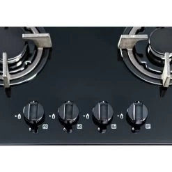 SIA GHG603BL 60cm Black 4 Burner Gas On Glass Hob With Cast Iron Pan Stands -Kitchen Supplies Discount Store 65334854 5