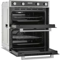 60cm Black Built Under Double Electric Fan Oven 85L - Montpellier DO3550UB -Kitchen Supplies Discount Store 65334857 3