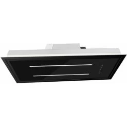 ViandPro - Aria Flush Fit Ceiling Hood 90 X 30 Black - Black Glass / Black Frame -Kitchen Supplies Discount Store 67718215 4