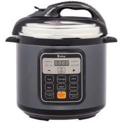 1000W Push-button Stainless Steel Electric Pressure Cooker 13 In 1 Cooking Mode, Stainless Steel Color Grey