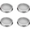 4 Stainless Steel Home Germination Jar Lids For Large Mouth Mason Jars