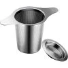 Extra Fine 18/8 Stainless Steel Tea Infuser Mesh Strainer With Large Capacity & Perfect Size Double Handles For Hanging On Teapots, Mugs, Cups To Steep Loose Leaf Tea And Coffee -Kitchen Supplies Discount Store 68107878 1