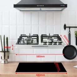 Built-in Gas Cooktop, 4 Burners Stainless Steel Gas Hob Cooker With Flame Failure Protection Gasland Chef GH60SF -Kitchen Supplies Discount Store 71426679 5