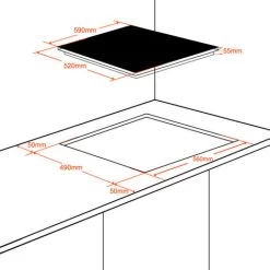 Gasland Chef IH603BF 60cm Built-in Induction Hob, 3 Zones Electric Cooktop 5800W, With Slider Touch Control, Boost Function 11 Gasland Chef IH603BF 60cm Built-in Induction Hob, 3 Zones Electric Cooktop 5800W, With Slider Touch Control, Boost Function -Kitchen Supplies Discount Store 71426694 5
