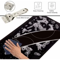 NOXTON Induction Hob Built-in 2 Zone Domino Electric Hobs With Touch Controls Black Glass Hot Plate 30cm 3500W -Kitchen Supplies Discount Store 72566725 5