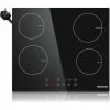 Karinear Plug In Induction Hob, 60cm 4 Zones Electric Hob With Touch Control, Black Vitro Ceramic Glass -Kitchen Supplies Discount Store 72566726 1